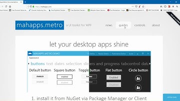 How to install mahapp metro theme in WPF Application