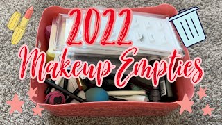 Yearly Makeup Empties 2022 | All The Makeup I Used Up