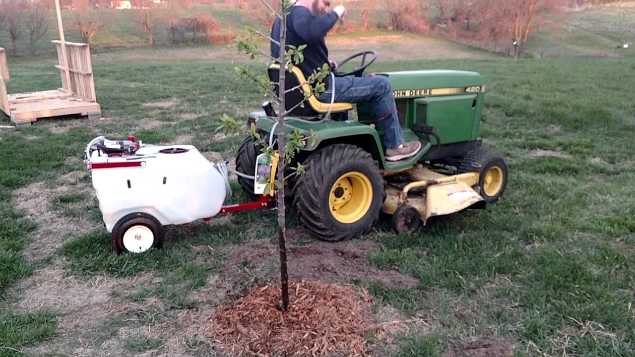 Our new northern Star 31 gallon tow behind water sprayer and boom YouTube