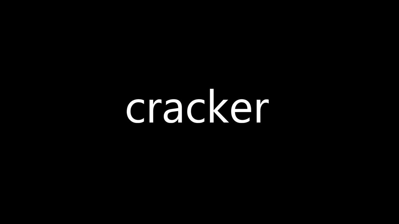 How to pronounce cracker YouTube
