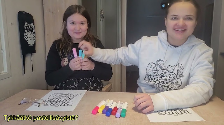 KOLMEN VÄRIKYNÄN HAASTE Elina vs. Sofia (Kerro kumpi voitti)