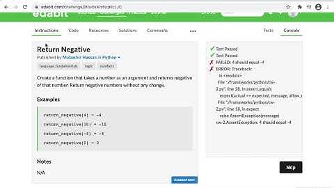 Python Function: Return a Negative