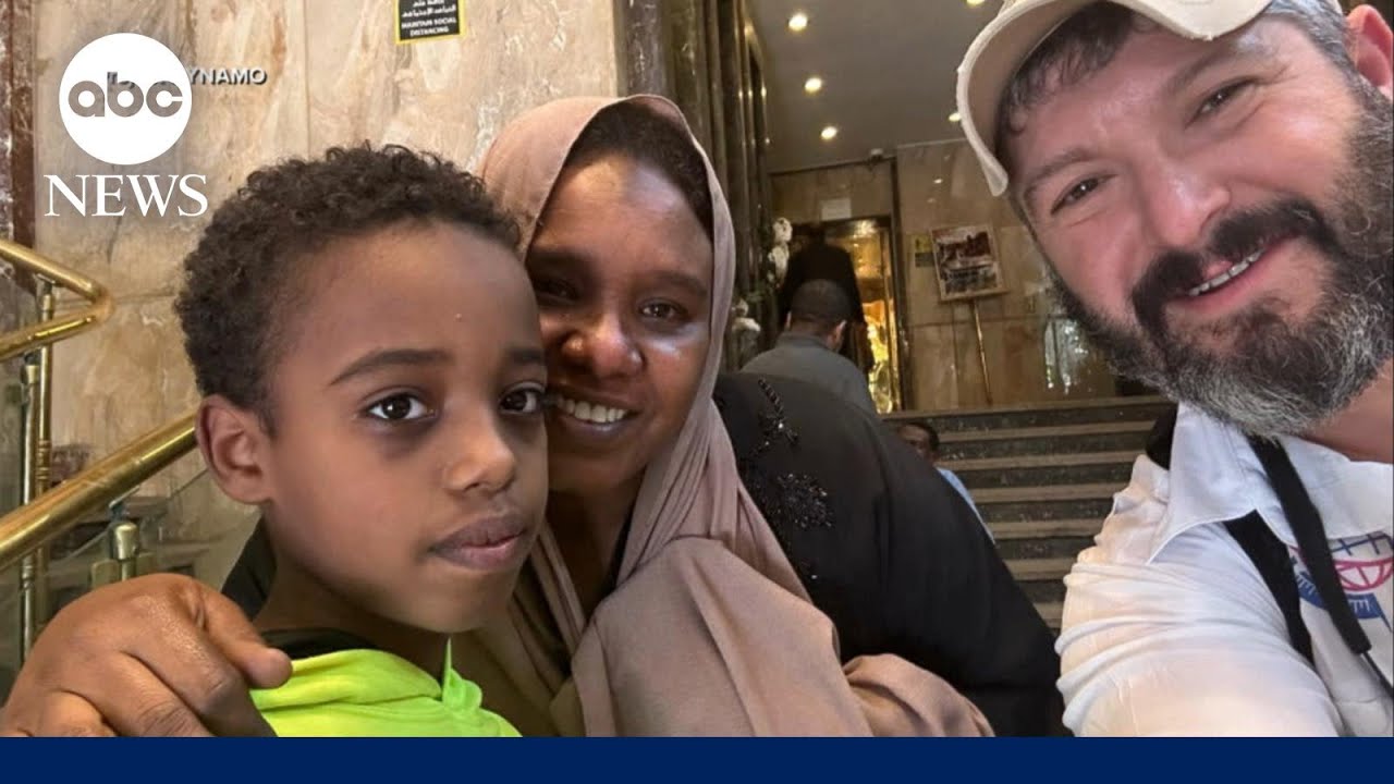 ⁣Family rescued from Sudan details journey