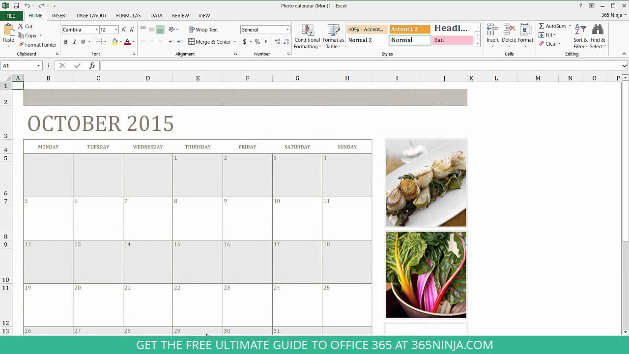 90 Day Calendar Template Excel from i.ytimg.com