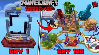 I Survived 100 Days on Single Nether Portal Only World in Minecraft (Hindi)