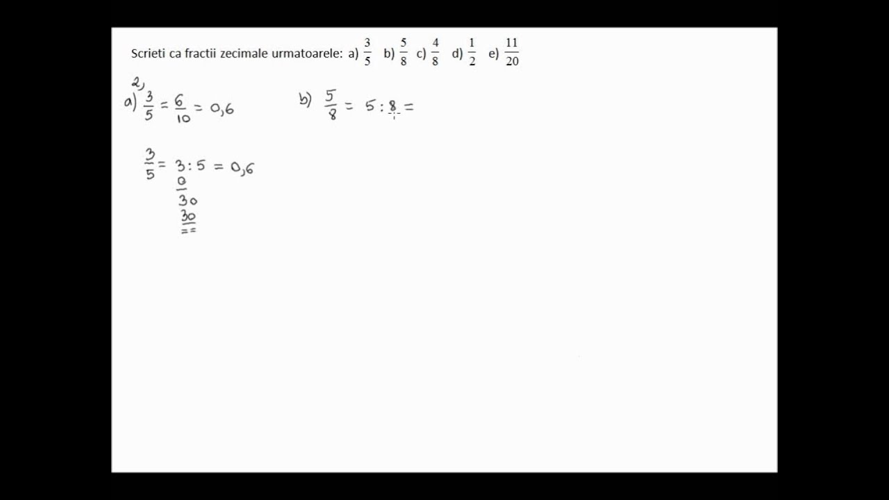 Fractii Zecimale Fractii Zecimale Periodice Transformari