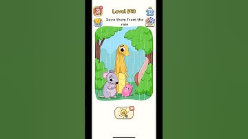 dop 5 (Delete One Part ) Level -543 save them from the rain 🌧️    #gaming #games #puzzle #viral