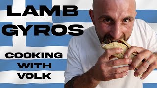 Cooking With Volk  Lamb Gyros, Greek Souvlakia | Pita Bread Tzatziki and Taramasalata