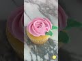 How to Make Pink and Flower Cupcakes #Shorts