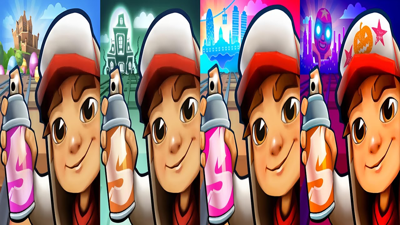 Subway Surfers : Easter Edinburgh 2025 🆚 Haunted Hood 2024 🆚 Barcelona 2023 🆚 Mexico 2022