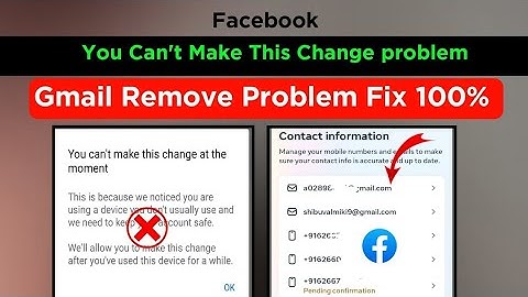 How to Change/Remove primary email in facebook | facebook से primary email कैसे delete करे 2024 new