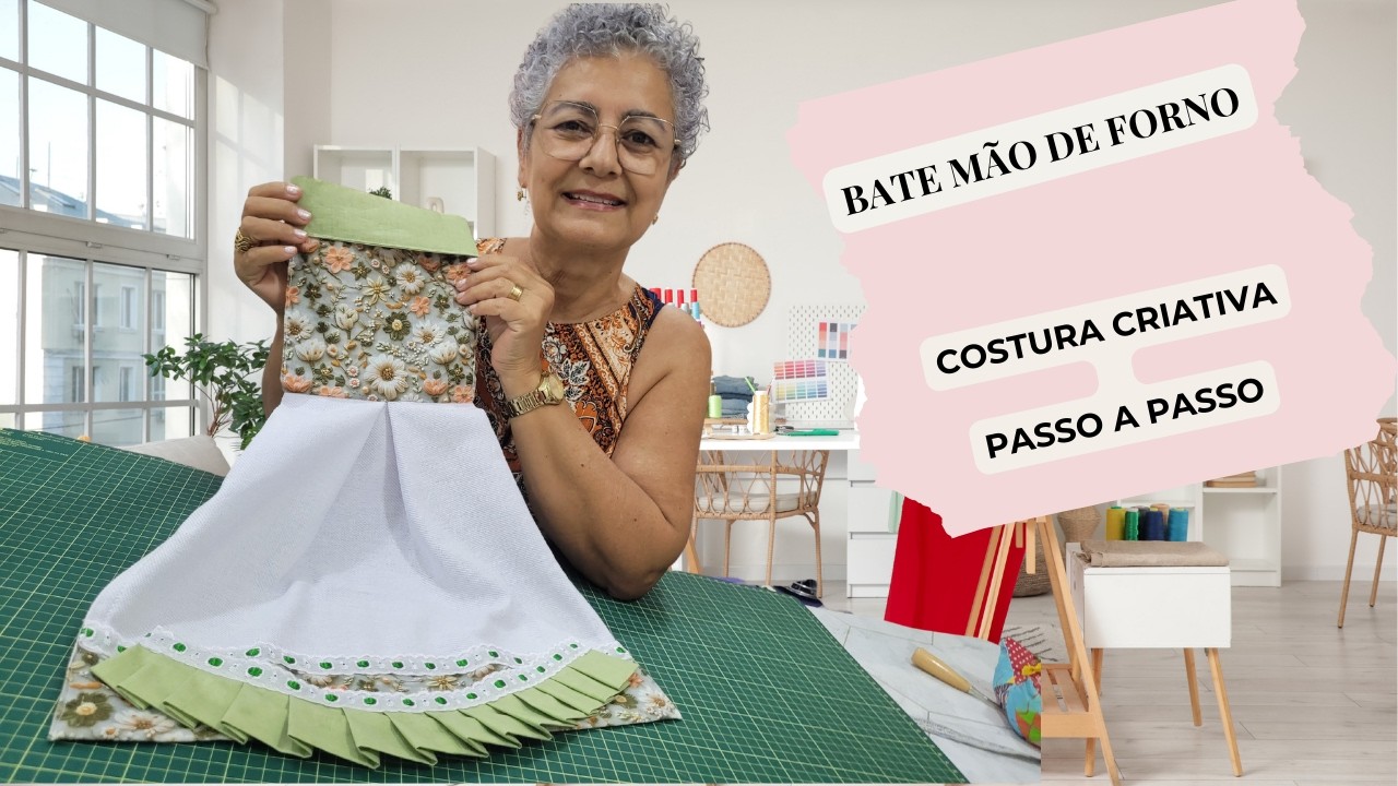 Como FAZER BATE MÃO de FORNO Super Fácil ✂️ Projeto LUCRATIVO de Costura Criativa