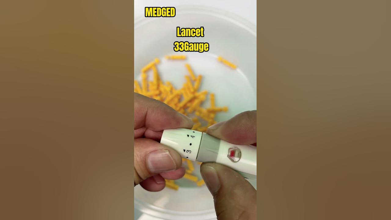 How to use lancet with lancing device 33 gauge YouTube