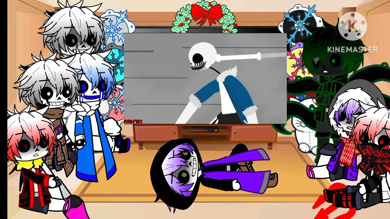 merry christmas!!!🎄⭐ sans aus react to godverse vs faker 404