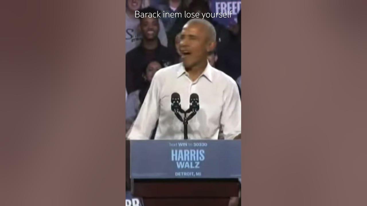 Barack Obama sings Eminem Lose Yourself