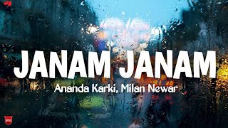 Janam Janam Jiula Sangai (Lyrics) | Ananda | Milan| Shree Krishna |Pooja Chand | Nepali Movie Song