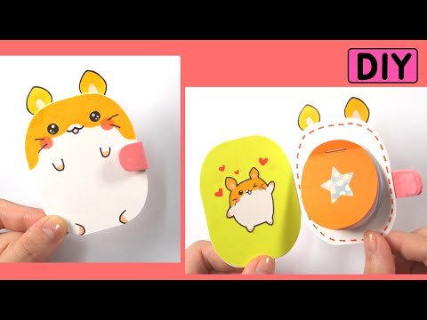 햄스터 미니노트 만들기 ★ DIY Hamster <strong>Mini</strong> <strong>Notebook</strong> ㅣ School Supplies