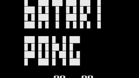 Batari Pong (Batari Basic Game) (Atari 2600)