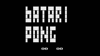 Batari Pong (Batari Basic Game) (Atari 2600)