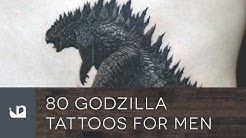 80 Godzilla Tattoos For Men