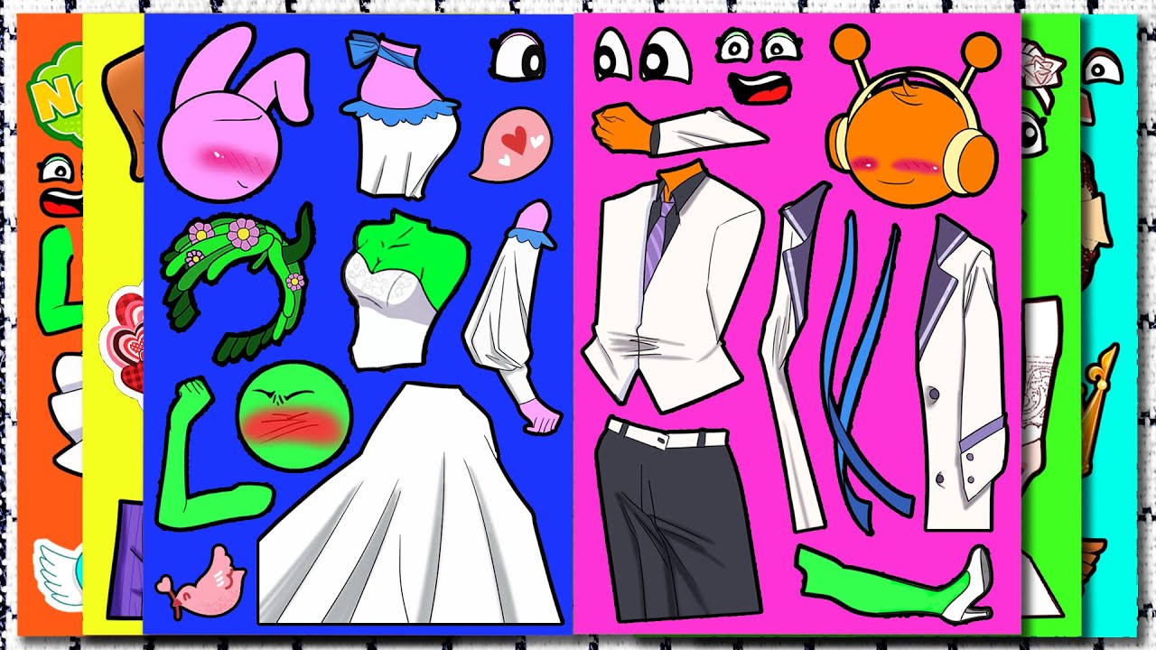 [ASMR с книжкой наклеек] Incredibox Sprunki – Сказочная свадьба Пинки и Орена 😍 SUS MOD