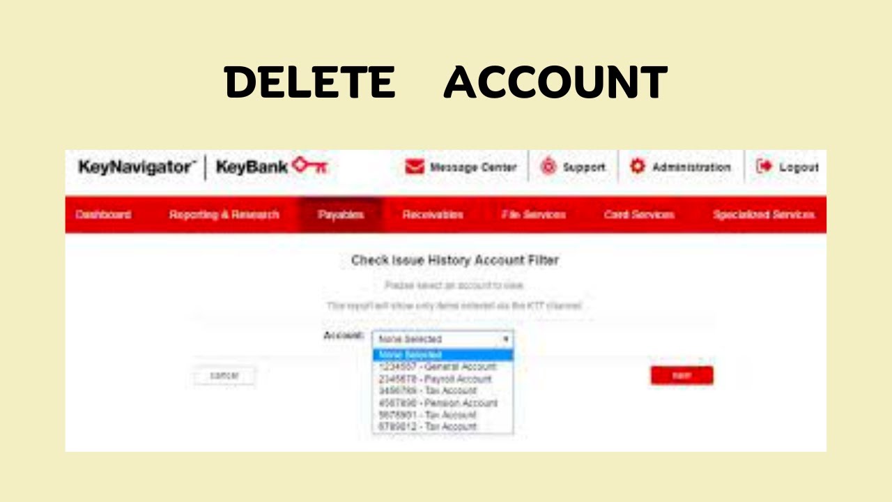 how-to-delete-keybank-account-youtube