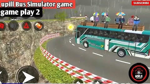 Uphill Bus Simulator Gameplay Part 2 | Rainy Mountain Road Challenge 🌧️🚌