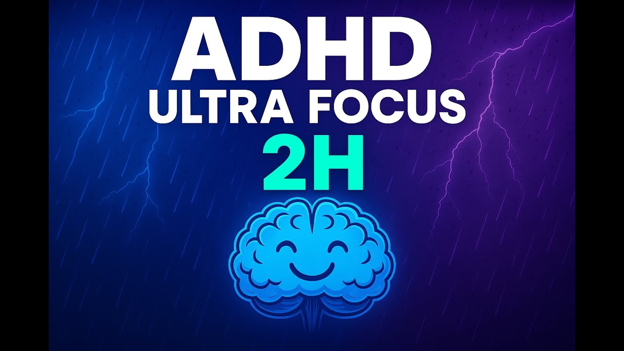 ADHD Ultra Focus 2H | 40Hz Gamma + Brown Noise + Rain ADHD Ultra Focus 2H | 40Hz Gamma + Brown Noise + Rain