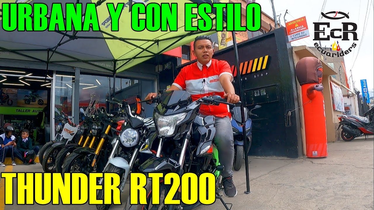 Moto R200 THUNDER RT200 || REVIEW + FICHA TÉCNICA + PRECIO || ECUARIDERS - YouTube