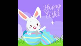Easter Bunny Screensaver | 1 Hour Relaxing Easter Vibes Created by Our 12-Year-Old 🐰🌸