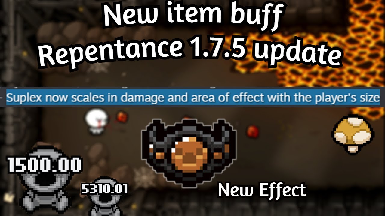 New Suplex! Effect and Buff | Repentance v1.7.5 update