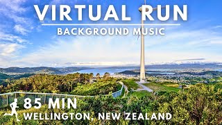 Wellington (Zealandia), New Zealand - Virtual Running Video For Treadmill With Music #virtualrun by Virtual Running TV 1,641 views 1 month ago 1 hour, 27 minutes
