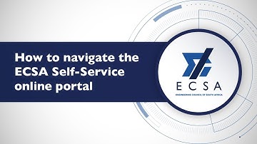 Navigating the ECSA Self-Service Portal | 2025 Registration Cycle 1