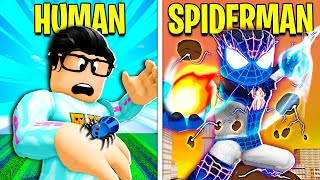 HUMAN To ELEMENTAL SPIDERMAN! (Roblox)