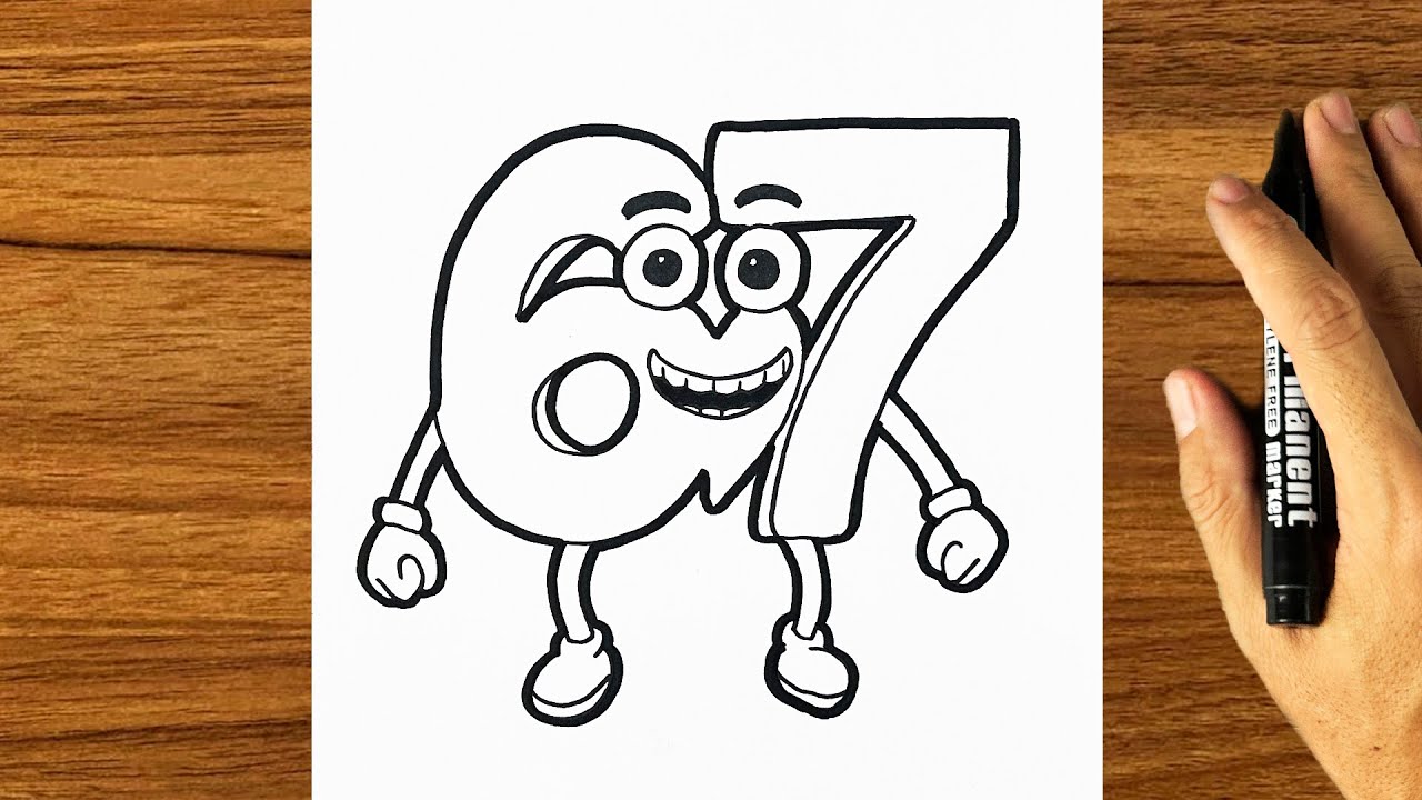 How to draw 67 Italian Brainrot || Six seven 67 drawing - YouTube