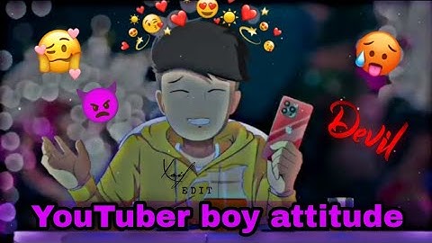 YouTuber boy attitude👿status || @R.G Bucket list || Whatsapp status video || alight motion edit efx🔥