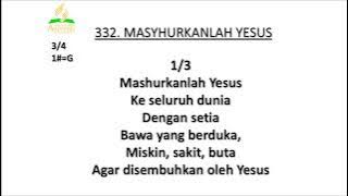 Download lagu Lagu Sion No.332 - MAZURKANLAH YESUS