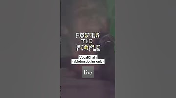 vocal chain only using ableton plugins🎙️ #fosterthepeople #ableton  #producer