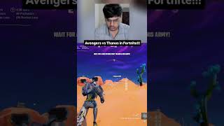 Avengers vs Thanos in fortnite #shorts