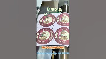 Roll to roll color label printing machine