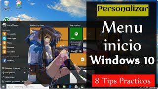 8 Tips para Personalizar el Menú de inicio en Windows 10