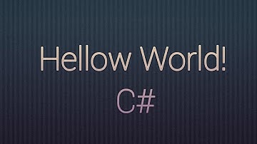 First Program In CSharp | CSharp beginners tutorial 