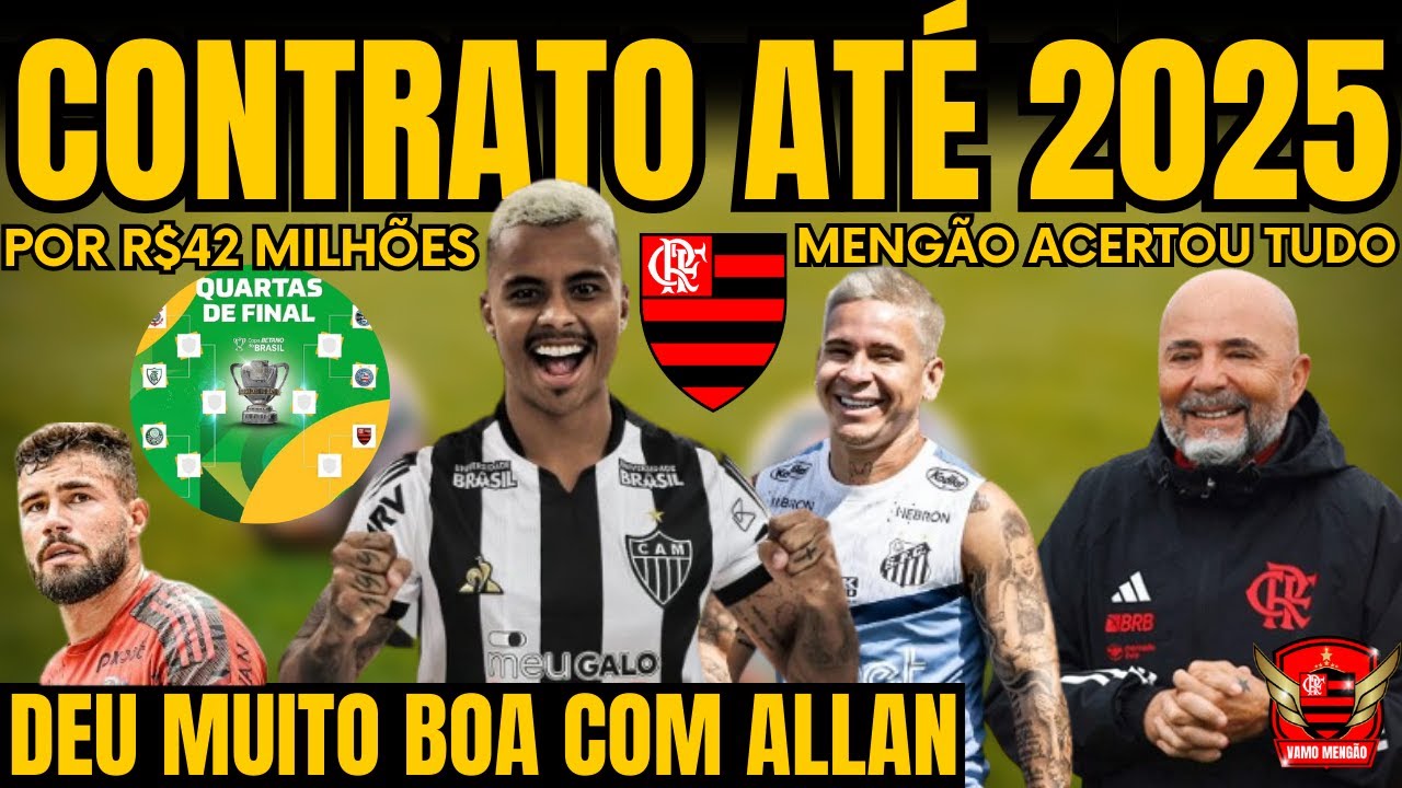 CONTRATO ATÉ 2025! SOTELDO, ALLAN, FLAMENGO AUMENTA VALOR DA OFERTA