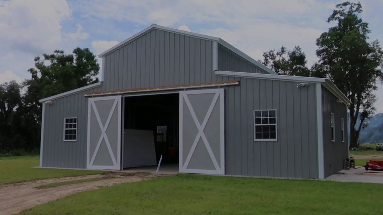 Custom Metal Barn by Elite Outdoor Buildings - YouTube Custom Metal Barn by Elite Outdoor Buildings - YouTube on Elite Outdoor Buildings id=73075