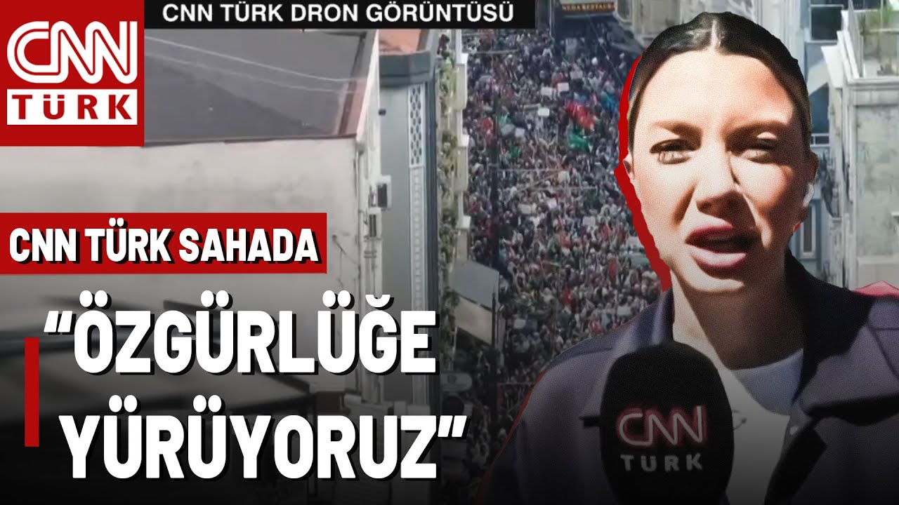 Türkiye Gazze'ye Destek İçin Sokakta! CNN TÜRK Sahada: İşte Gazze Yürüyüşü...
