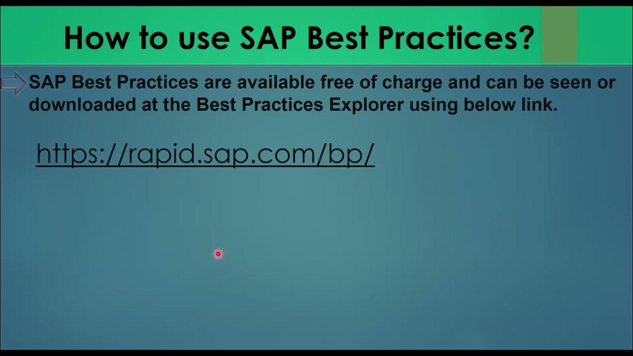 45) SAP Best Practices. sap sapmm sapmaterialmanagement 