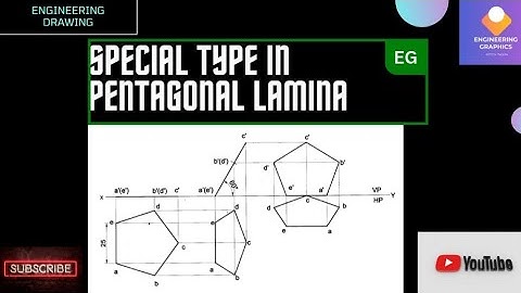 Special type in Pentagonal lamina , Problem no.28 in Projection of Places Engineering Visualization