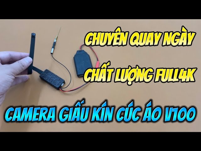 Camera Giấu Kín Siêu Nhỏ V100 GIÁ RẺ , Camera Ngụy Trang Cúc Áo V100 Wifi Full4K Xem Từ Xa