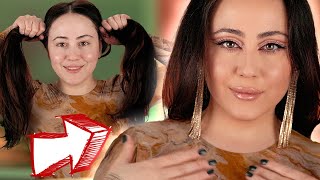 Nur Drogerie Makeup für Weihnachtslook 🎄 Full Face Drugstore Christmas Makeup