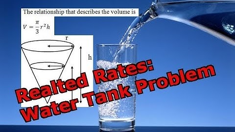 Related Rates: Water Tank Problem